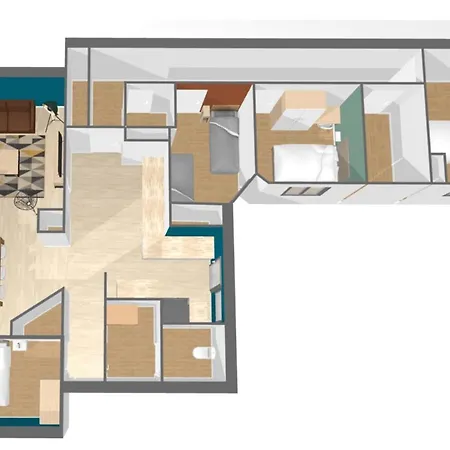 Daire Beautiful With Balcony 4 Bedrooms! Lille